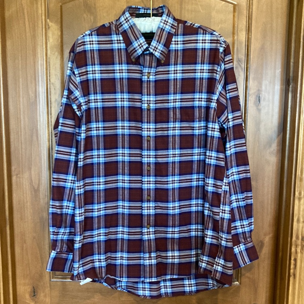 Allen Edmonds Plaid Flannel Button Down